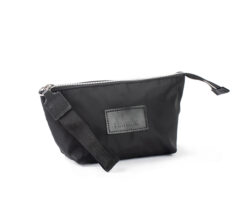 PORTACOSMÉTICO SATINADO NEGRO  - MANRAY