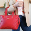 BANDOLERA MINI TOTE ROJO -  MANRAY *PROMO *
