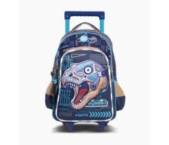 MOCHILA C/CARRO 18" AZUL -  FOOTY