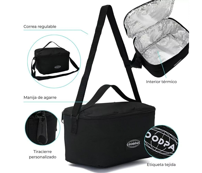 LUNCHERA NEGRA - GOODPAK - Imagen 2