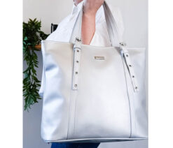 CARTERA TOTE PLATA -  MANRAY*PROMO*